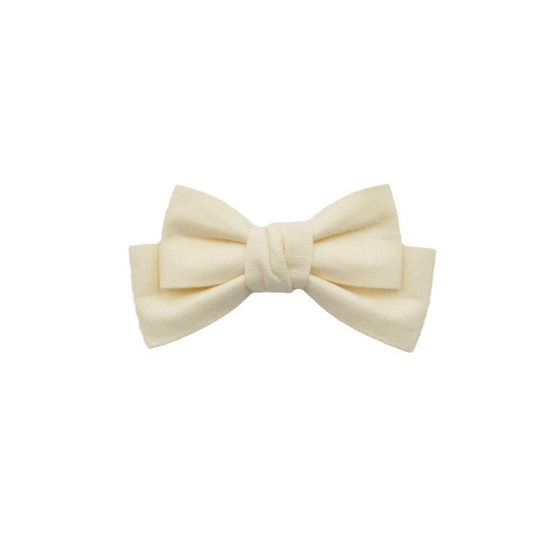 Linen Bow Hair Clip