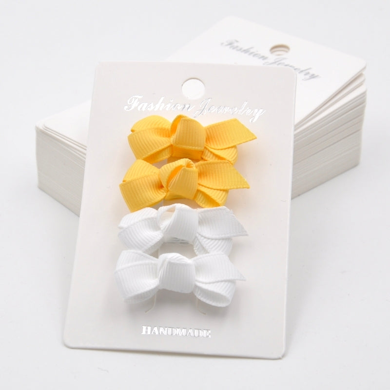 Mini Grosgrain Ribbon Bow Snap Clips: Baby Girl Hair Accessories
