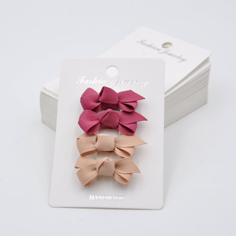 Mini Grosgrain Ribbon Bow Snap Clips: Baby Girl Hair Accessories