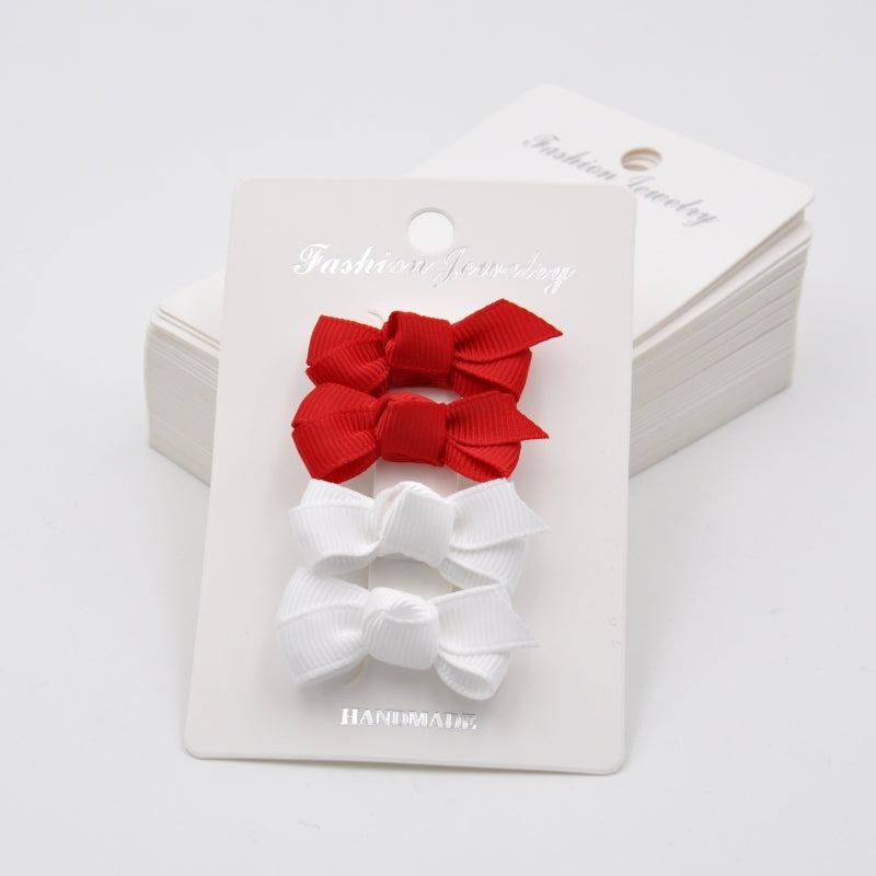 Mini Grosgrain Ribbon Bow Snap Clips: Baby Girl Hair Accessories