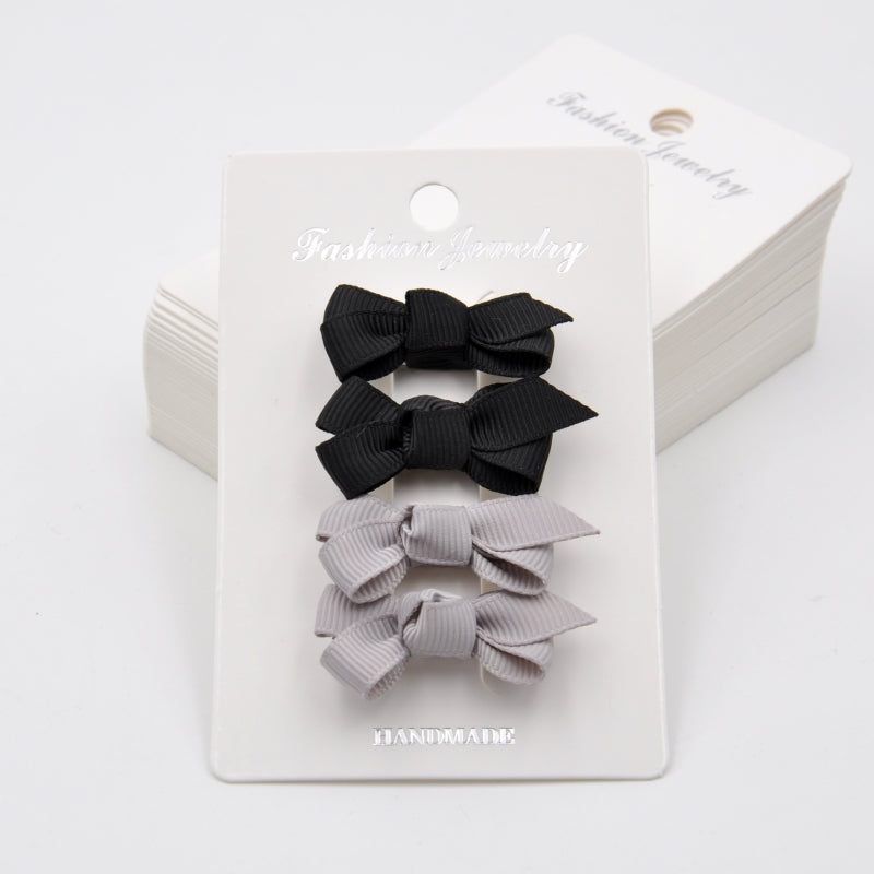 Mini Grosgrain Ribbon Bow Snap Clips: Baby Girl Hair Accessories