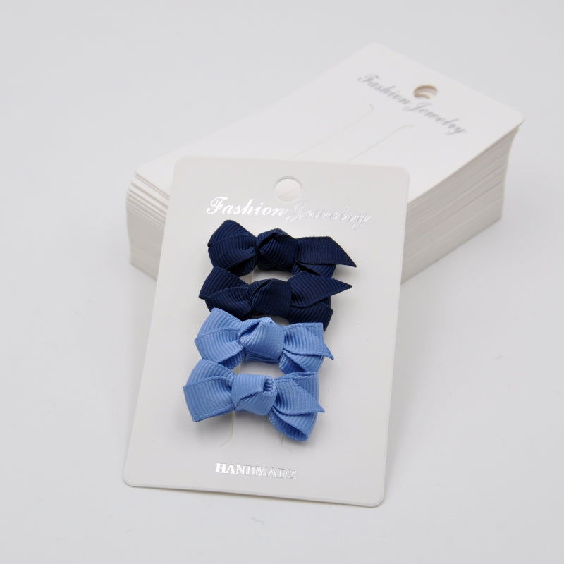 Mini Grosgrain Ribbon Bow Snap Clips: Baby Girl Hair Accessories