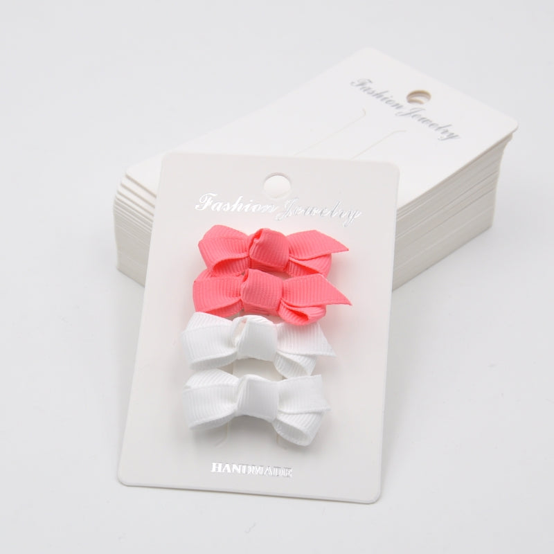 Mini Grosgrain Ribbon Bow Snap Clips