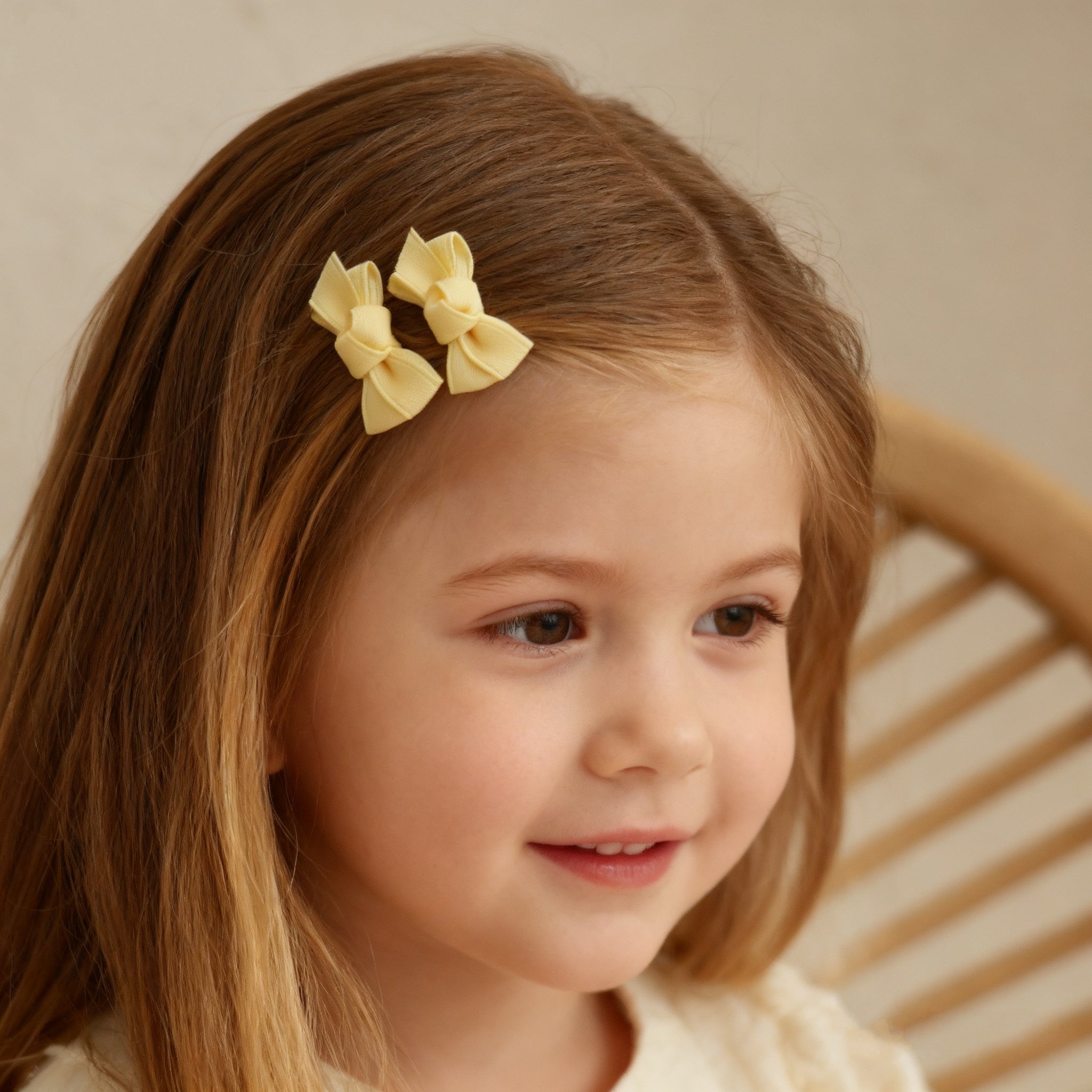 Mini Grosgrain Ribbon Bow Snap Clips